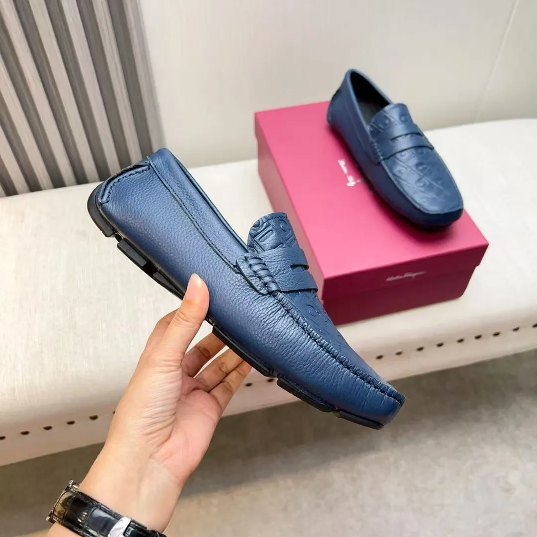 Men's men's shoes 💰620 Ferragamo new high-end quality 🔥 imported lychee pattern ➕ cowhide lining size 38-45